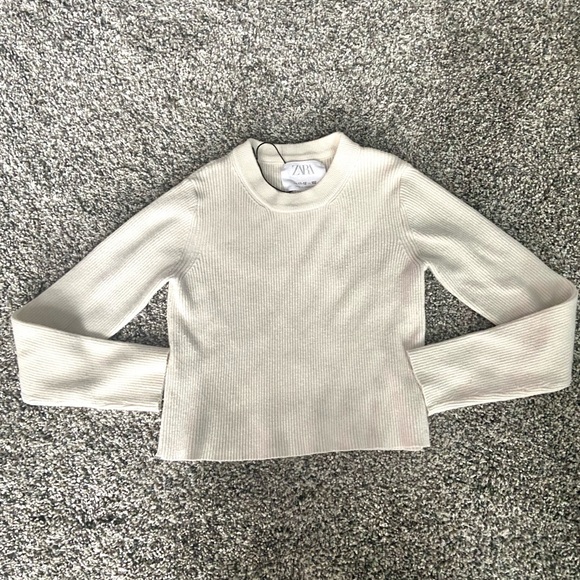 Zara Kids Ribbed Knit Sweater - Picture 1 of 5